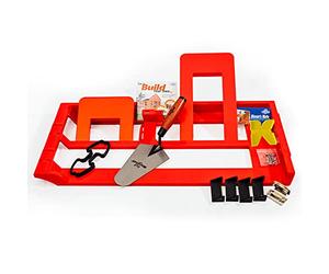 Bricky Pro - The Bricky Tool/Adjustable to Build All Standard Walls 102.5mm (4"), 140mm (6") & 215mm (9") - Brickytool - Easy to use Bricklaying Tool