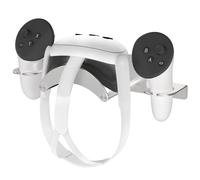 Bricok Aluminum Alloy VR Wall Mount, Compatible with Meta Quest 3/3S/2/Pro, 2 Storage Ways, Space Saving, Silver