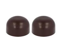 Bricoleva.it Pack of 2 Self-Adhesive Rubber Floor Door Stops - Rubber Door Stop, Brown