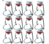 BricoLoco.com Swing bottle stopper. Pack X stoppers. Compatible with glass bottle type Ikea, soda… Snap type and airtight clip closure with silicone rubber seal. (12)