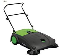 BricoLoco Manual Sweeper for Garden, Leaves, Patios, Walks, Outdoor or Indoor, Mechanical, Comfort against Brooms, Brushes, Made in Germany, Multi-Directional