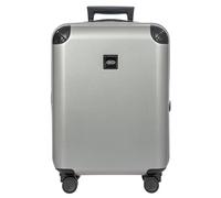 Bric's Amalfi Spinner Suitcase, Lightweight Expandable Hard Shell Luggage with Smooth 360° Wheels and TSA Lock, Silver, 21 Inch, Amalfi 21"spinner Trunk 211-silver/Black