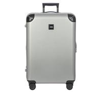 Bric's Amalfi Spinner Suitcase, Lightweight Expandable Hard Shell Luggage with Smooth 360° Wheels and TSA Lock, Silver, 68.58 cm, Amalfi 27"spinner Trunk 211-silver/Black