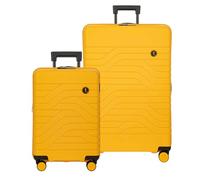 Bric's B|Y Ulisse Set of 2 Spinners - Lightweight Hardside 21" Expandable Carry on Spinner and 30" Expandable Check in Spinner, Mango, 21" and 30" set, Without Pocket