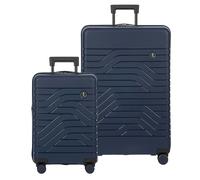 Bric's B|Y Ulisse Set of 2 Spinners - Lightweight Hardside 21" Expandable Carry on Spinner and 30" Expandable Check in Spinner, Ocean Blue, 21" and 30" set, Without Pocket