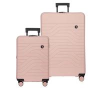 Bric's B|Y Ulisse Set of 2 Spinners - Lightweight Hardside 21" Expandable Carry on Spinner and 30" Expandable Check in Spinner, Pearl Pink, 21" and 30" set, Without Pocket