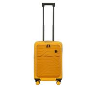 Bric's B|Y Ulisse Spinner Carry-On Suitcase, Lightweight Expandable Hard Shell Luggage with TSA Lock and Smooth 360° Wheels, Mango, 21 Inch with Pocket, With Pocket