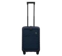 Bric's B|Y Ulisse Spinner Carry-On Suitcase, Lightweight Expandable Hard Shell Luggage with TSA Lock and Smooth 360° Wheels, Ocean Blue, 21 Inch with Pocket, With Pocket