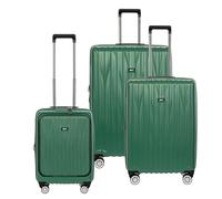 Bric's Brics_Cervia_Parent, Emerald Green, Kofferset + (3-teilig), Hard luggage