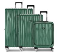 Bric's Brics_Cervia_Parent, Emerald Green, Kofferset + (3-teilig), Hard luggage