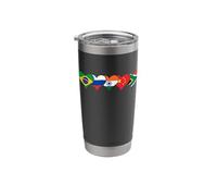 BRICS Flag Hearts - Multipolarity & Global Cooperation Stainless Steel Insulated Tumbler
