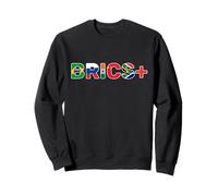 BRICS+ Flags of Brazil, Russia, India, China & South Africa Sweatshirt