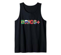 BRICS+ Flags of Brazil, Russia, India, China & South Africa Tank Top