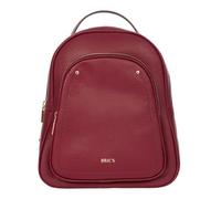 BRIC'S Gondola Peonia Rubino Leather Leisure Backpack Wine Red