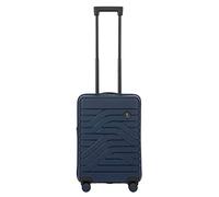 Bric's Hard-Shell Expandable Suitcase Ulisse B|Y Collection, Hand Luggage Suitcase with 4 Wheels, Resistant and Ultralight, USB Port, Integrated TSA Lock, Dimensions 37x55x23/27, Ocean Blue