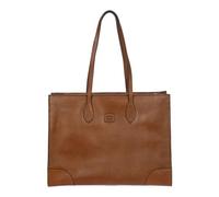 BRIC'S Leather Business Bag with Laptop Compartment Volterra Opera Bag Tobacco Brown