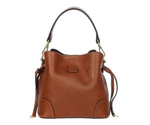 Bric's Leather cross body bag handbag Volterra Bucket Bag Tobacco brown
