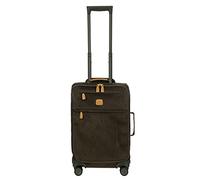Bric's Life Collection Lightweight Cabin Spinner Luggage Trolley, Olive, 74cm Carry On