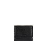 Bric's Marmolada Compact Leather Women’s Wallet with RFID Protection, Banknotes Compartment, 10 Card-Holder Pockets, and Zipped Coins Compartment, Size: 11cm x 9.5cm x 3cm, Black