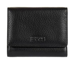 Bric's Marmolada Compact Leather Women’s Wallet with RFID Protection, Banknotes Compartment, 10 Card-Holder Pockets, and Zipped Coins Compartment, Size: 11cm x 9.5cm x 3cm, Black