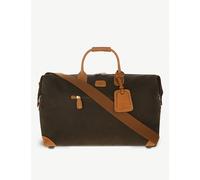 Brics Mens Brics Life Medium Woven Duffle Holdall Bag Olive