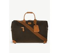 Brics Mens Brics Life Small Woven Holdall Duffle Bag Olive