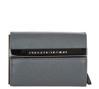 Bric's Porsche Design X Secrid Leather Unisex Cardholder with RFID and NFC Protection, Pop-Up for 4 Cards, Banknotes Compartment, Size: 6.5cm x 9.5cm x 2cm, Grey