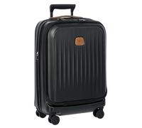 Bric's Taormina Spinner Luggage Lightweight Expandable Suitcase, Black, 21" Spinner with pocket, 21" Spinner W/Pocket Expandable