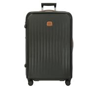 Bric's Taormina Spinner Carry-On Suitcase, Lightweight Expandable Hard Shell Luggage with Smooth 360° Wheels and TSA Lock, Olive, Checked-Large w/o Front Pocket, 30" Spinner Expandable
