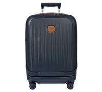 Bric's Taormina Spinner Luggage Lightweight Expandable Suitcase, Blue, 21" Spinner with pocket, 21" Spinner W/Pocket Expandable