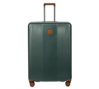 BRIC'S The large trolley from the Ferrara Collection is made of polycarbonate, a lightweight and durable material. The opening is via a double-slider zip, embellished with a tone-on-tone finish, green