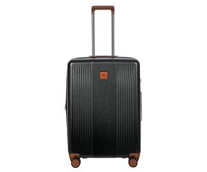 BRIC'S The large trolley from the Ferrara Collection is made of polycarbonate, a lightweight and durable material. The opening is via a double-slider zip, embellished with a tone-on-tone finish, Black