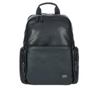 Bric's Torino backpack leather 45 cm laptop compartment blue