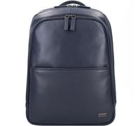 Bric's Torino Business backpack Genuine Leather 40 cm Laptop compartment blue