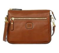 Bric's Volterra Women's Leather Shoulder Bag, Crossbody, Zipper Closure, Tobacco
