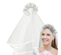 Bridal Bash Pearl Wedding Sash for Bride | Anti-Slip Bride to be a Veil Sash, Shining Pearl Head Band, Hen Party Decorations