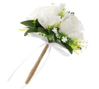 Bridal Bouquet Wedding Bouquets for The Bride Artificial Flower Girl Bouquet Symbolizes Emotions as Wedding Decorations for Ceremony Wedding Decoration White