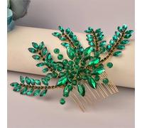 Bridal Comb Golden Silver Hair Accessories Wedding Headpiece Rhinestones Hair Clips Women Tiara DZ138-EN8