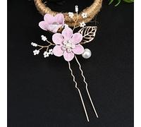 Bridal Crown Bridal Wedding Hair Accessories Bride Crystal Pearl Flower Headband Handmade Hairband Beads Decoration Hair Comb Clip for Women (Size : B12)