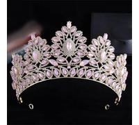 Bridal Crown Tiara For Women Rhinestone Wedding Hair Accessories Banquet Headpiece Bride Headband H261 Gold 111