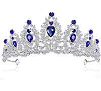 Bridal Crown Tiara White Crystal Crown Bridal Princess Crown Wedding Accessories Fashion Headwear Shining Brightly, Showing Exquisite Beauty