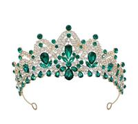 Bridal Crown Vintage Crystal Rhinestone Tiara Wedding Headdress Wedding Party Jewelry Hair Dress Accessories H289 Gold EN8