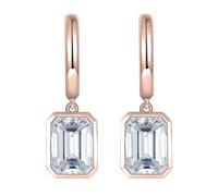 Bridal Earrings for Wedding 925 Sterling Silver Pendant with 2ct Moissanite Women Dangle Earrings