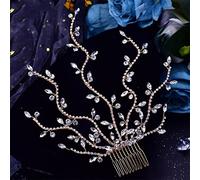 Bridal Flower Headdress with Comb Wedding Hair Accessories Women's Hairpin Bridal Headdress (HP481 G)