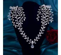 Bridal Forehead Headband With Combs Water Drop Crown Between Eyebrows Brides Hair Accessories Hp466-S