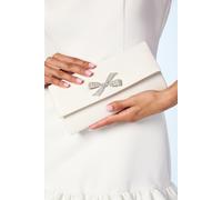 Coast Women's Bridal Galaxy Satin Diamante Bow Brooch Clutch Bag in Ivory Coast Ivory One Size
