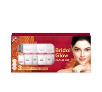 Bridal Glow Facial Kit - 49g | With Hyaluronic Acid, Niacinamide & Vitamin C | Instant Brightening & Hydration | Includes 3 Illuminator Strobe Creams - Gold, Lilac & Rose | Pre-Bridal At-Home Facial