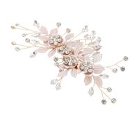 Bridal Hair Clip Wedding Hairpin Floral Crystal Accent