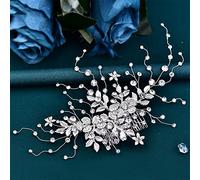 Bridal Hair Comb Alloy Leaf Wedding Hair Accessories Women's Headdress Bride Bridesmaid Headdress (HP521 S)