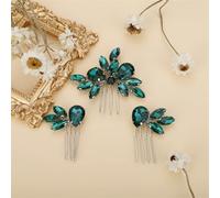 Bridal Hair Comb Sets Handmade Headpieces Wedding Head Jewelry Rhinestone Dresses Hair Comb 18 EN8
